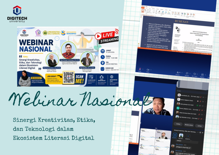 Sukses Digelar, Webinar Nasional Kupas Tuntas Sinergi Kreativitas, Etika, dan Teknologi dalam Literasi Digital