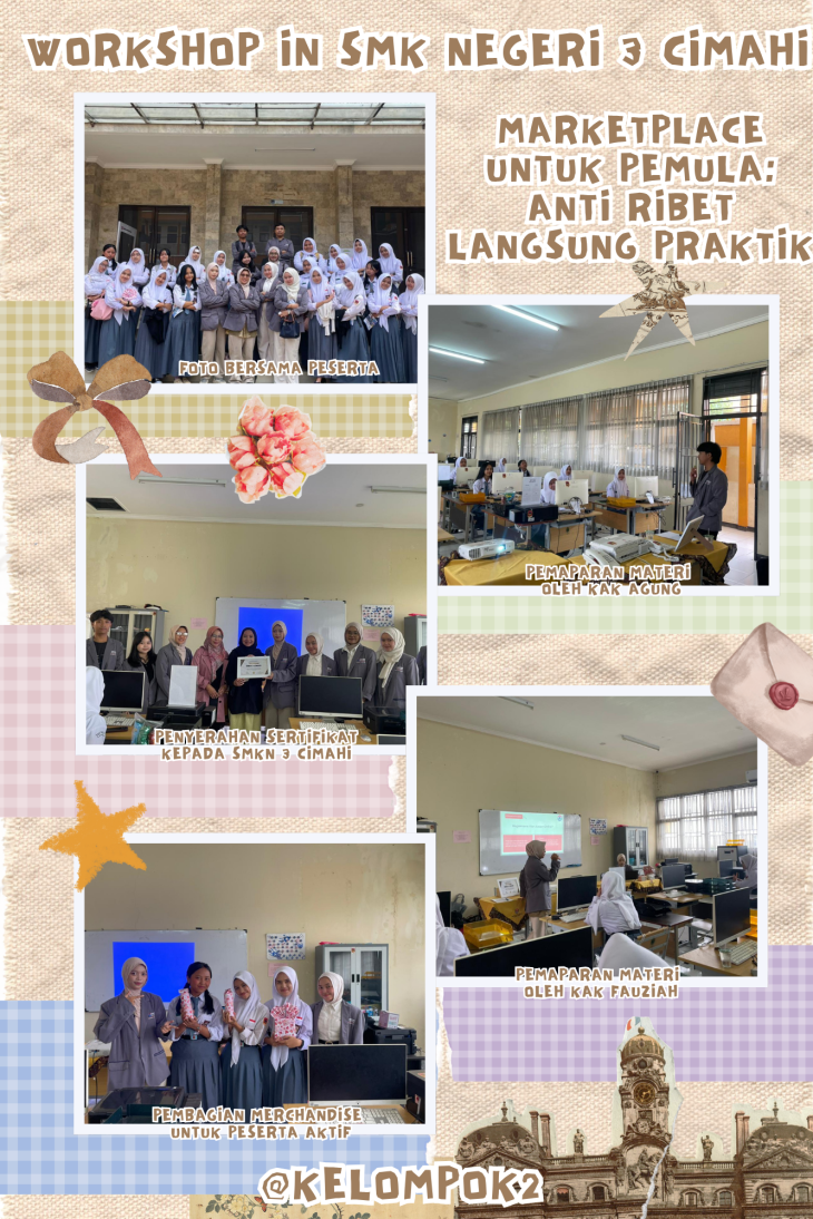 Marketplace untuk Pemula: Anti Ribet Langsung Praktik, Bekali Siswa SMKN 3 Cimahi dengan Keterampilan Digital