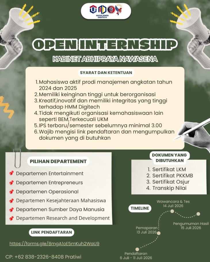 Open Internship Kabinet Abhipraya Nawasena