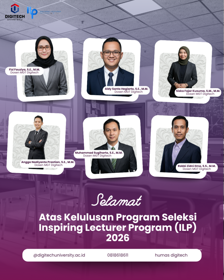 Menyusul Prestasi DKV, 6 Dosen Prodi Manajemen S1 UTD Turut Lolos Seleksi Inspiring Lecturer Program (ILP) 2026
