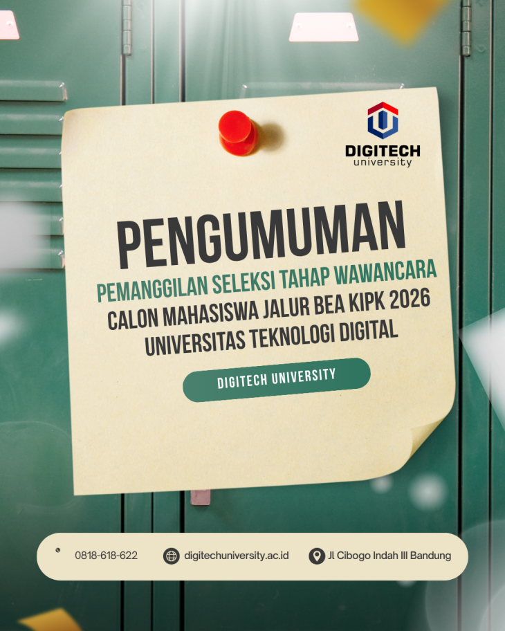 Jadwal Wawancara Calon Mahasiswa Jalur Beasiswa KIPK 2026 Digitech University - Gelombang 1