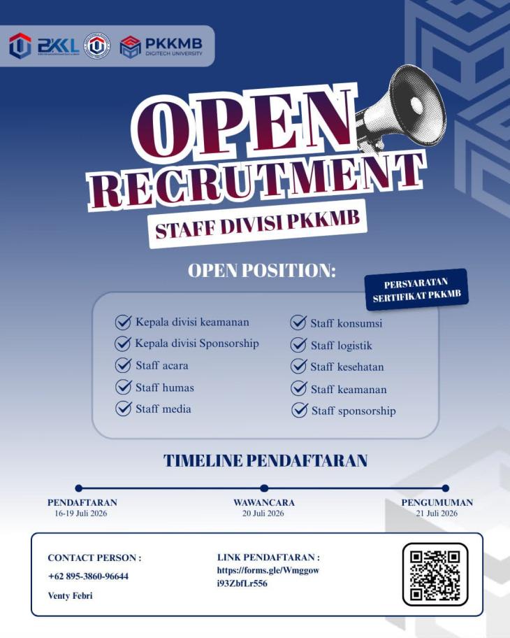 📢OPEN RECRUITMENT PANITIA PKKMB 2026
