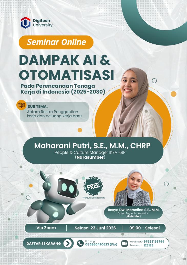 Seminar Dampak AI & Otomatisasi Pada Perencanaan Tenaga Kerja di Indonesia (2025–2030)