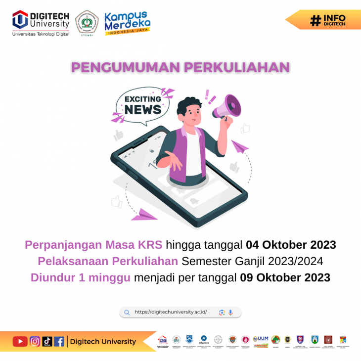 Pengumuman Akademik Digitech University TA 2023-2024