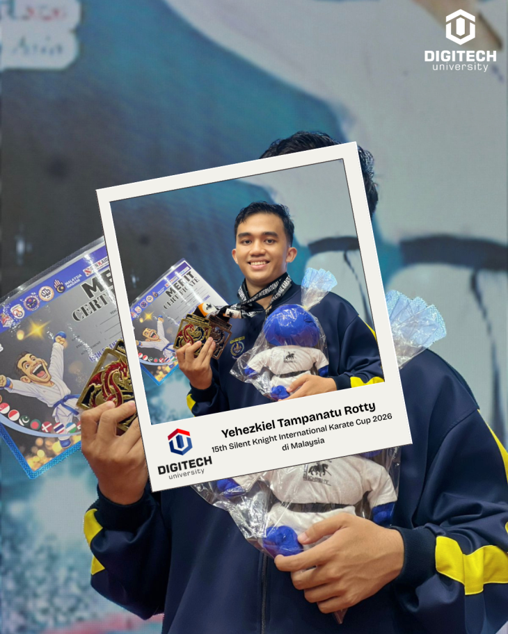 Kemenangan Lagi, Mahasiswa Informatika Universitas Teknologi Digital Raih Medali Perunggu di 15th Silent Knight International Karate Cup 2026 di Malaysia