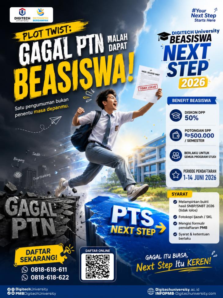 Belum lolos SNBP/SNBT 2026? Tenang, ini bukan akhir perjalananmu!