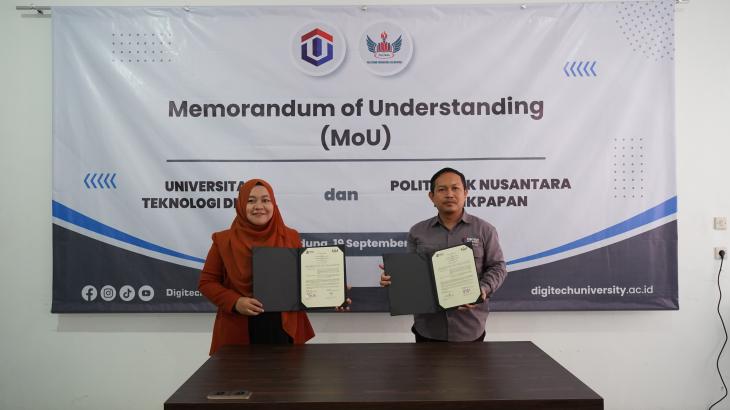 Penandatanganan MOU antara Universitas Teknologi Digital dan Politeknik Nusantara Balikpapan